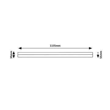 Rabalux - LED Podelementna svjetiljka LED/24W/230V 4000K 113 cm crna