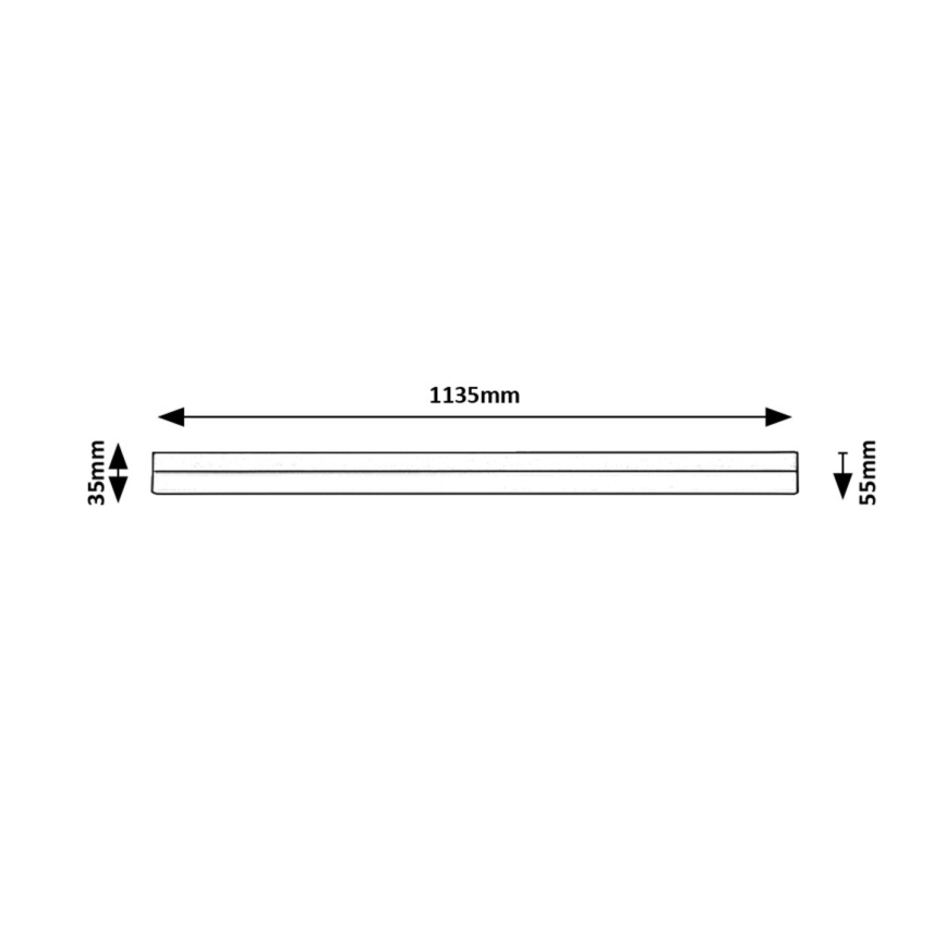 Rabalux - LED Podelementna svjetiljka LED/24W/230V 4000K 113 cm crna