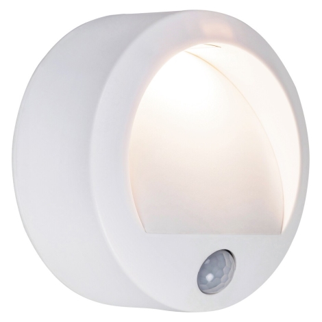 Rabalux - LED Vanjsko zidno svjetlo sa senzorom LED/1,5W/3xAA IP44 bijela