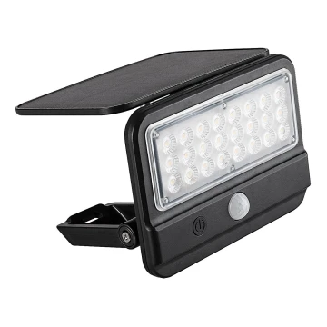 Rabalux - LED Solarna zidna svjetiljka sa senzorom LED/7W/3,7V IP54 crna