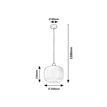 Rabalux - Luster na sajli 1xE27/60W/230V