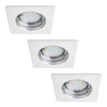 Rabalux - SET 3x LED Ugradbena svjetiljka za kupaonicu 1xGU10/3W/230V IP44