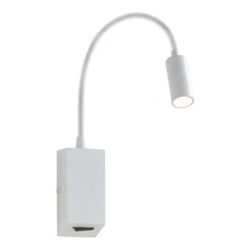 Redo 01-1193 - LED Fleksibilna lampica HELLO LED/3W/230V bijela