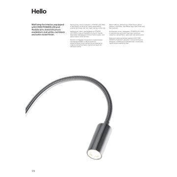 Redo 01-1193 - LED Fleksibilna lampica HELLO LED/3W/230V bijela