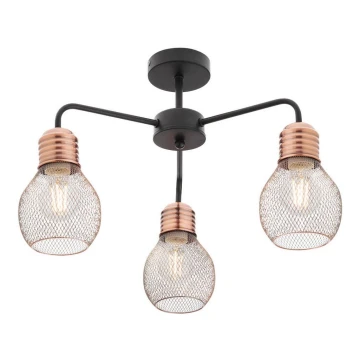 Redo 01-1576 - Nadgradni luster EDISON 3xE27/42W/230V