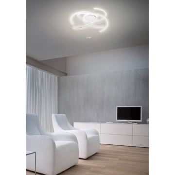 Redo 01-1801 - LED Prigušiva stropna svjetiljka ALIEN LED/60W/230V 3000K pr. 70 cm bijela