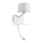 Redo 01-1807 - LED Zidna svjetiljka s fleksibilnom lampicom TOMO 1xE27/42W/230V + LED/3W/230V bijela