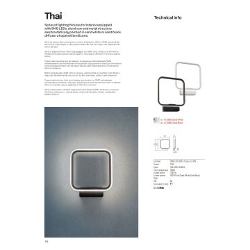 Redo 01-2097 - LED Prigušivi luster na sajli THAI LED/66W/230V 3000K bijela