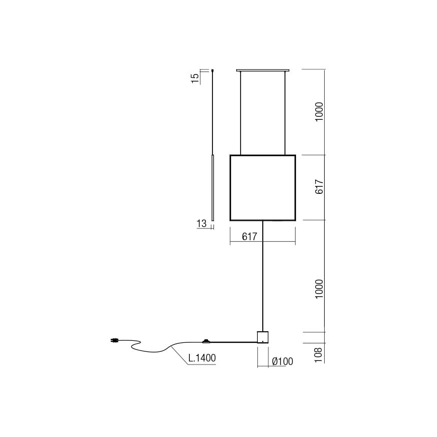 Redo 01-2134 - LED Podna lampa SLICK LED/28W/230V crna