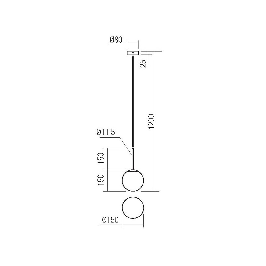 Redo 01-2623 - Luster na sajli NIVA 1xE14/28W/230V