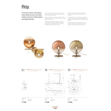 Redo 01-2780 - Luster na sajli ROY 6xG9/10W/230V