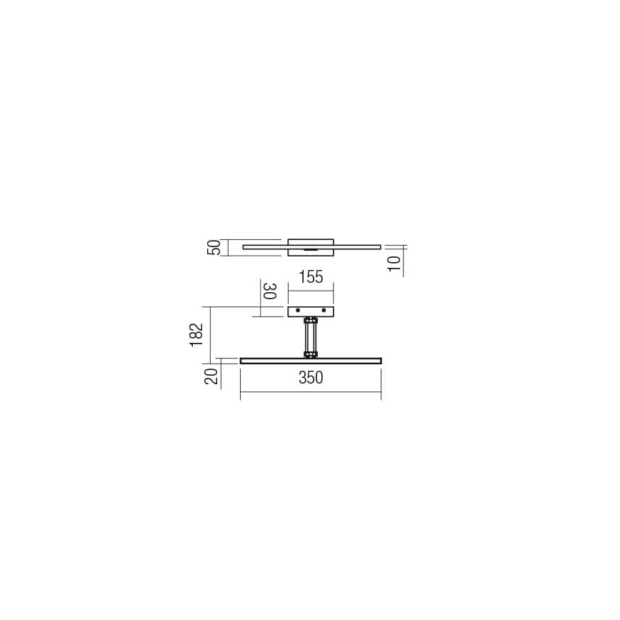 Redo 01-3461 - LED Svjetiljka za slike LINEAR LED/8W/230V 35 cm CRI 92 crna