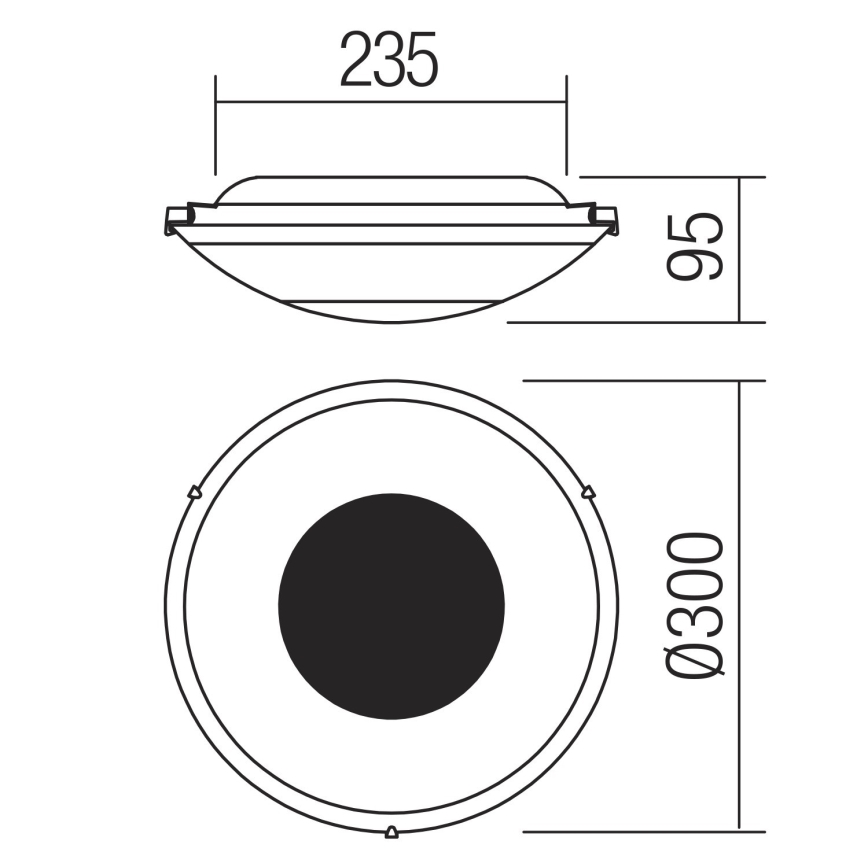 Redo 05-898 - LED Kristalna stropna svjetiljka RA LED/12W/230V pr. 30 cm srebrna