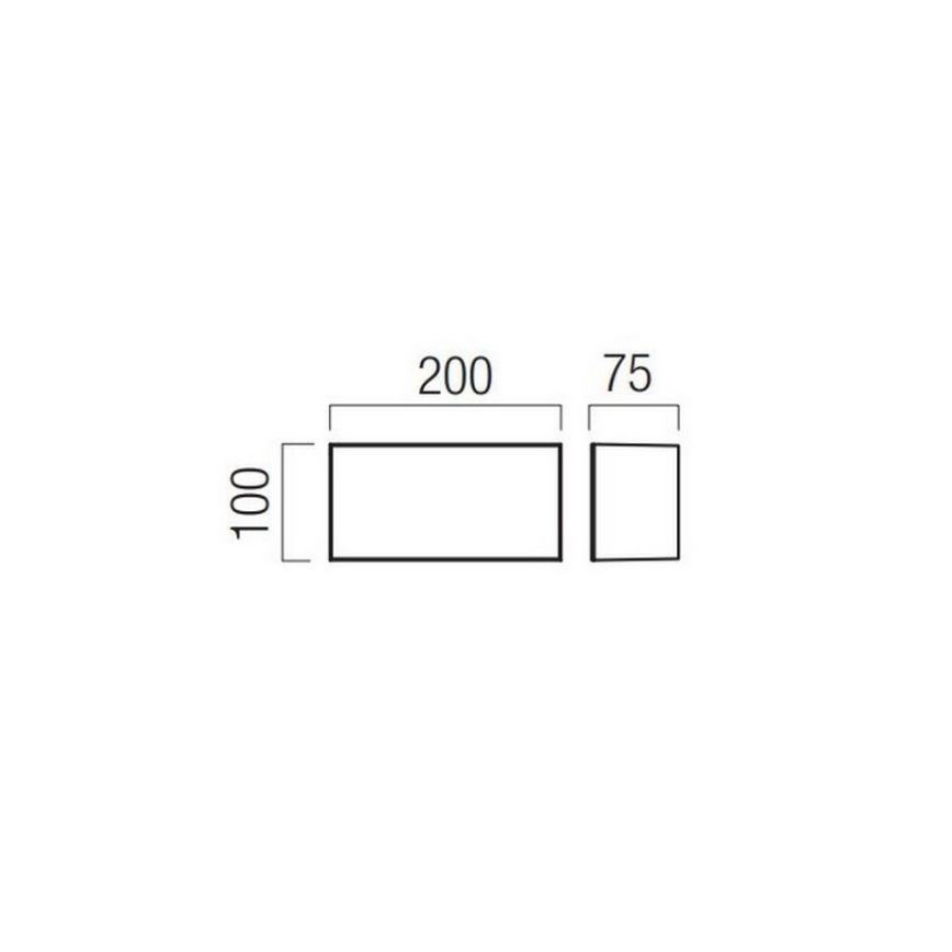 Redo 90324 - LED Vanjska zidna svjetiljka KODIAK LED/8W/230V IP65 bijela