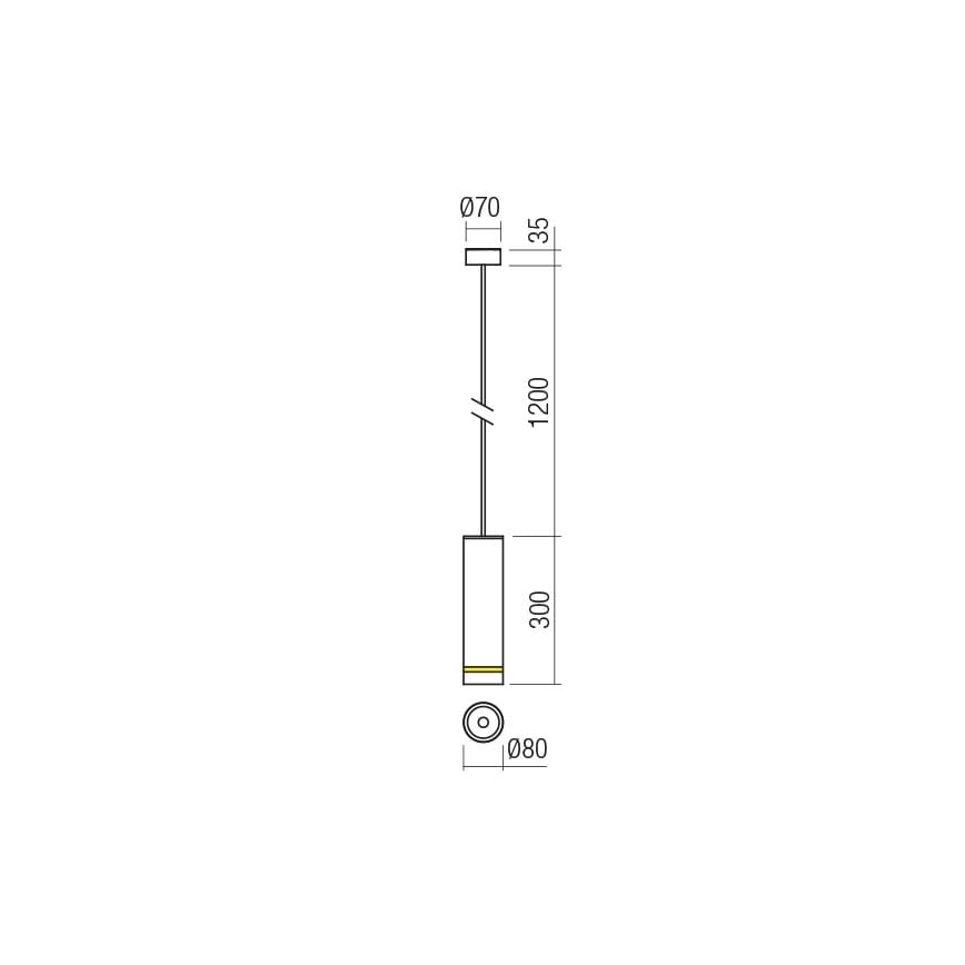 Redo 90513 - LED Vanjska viseća svjetiljka KLOU LED/9W/230V IP54 bijela