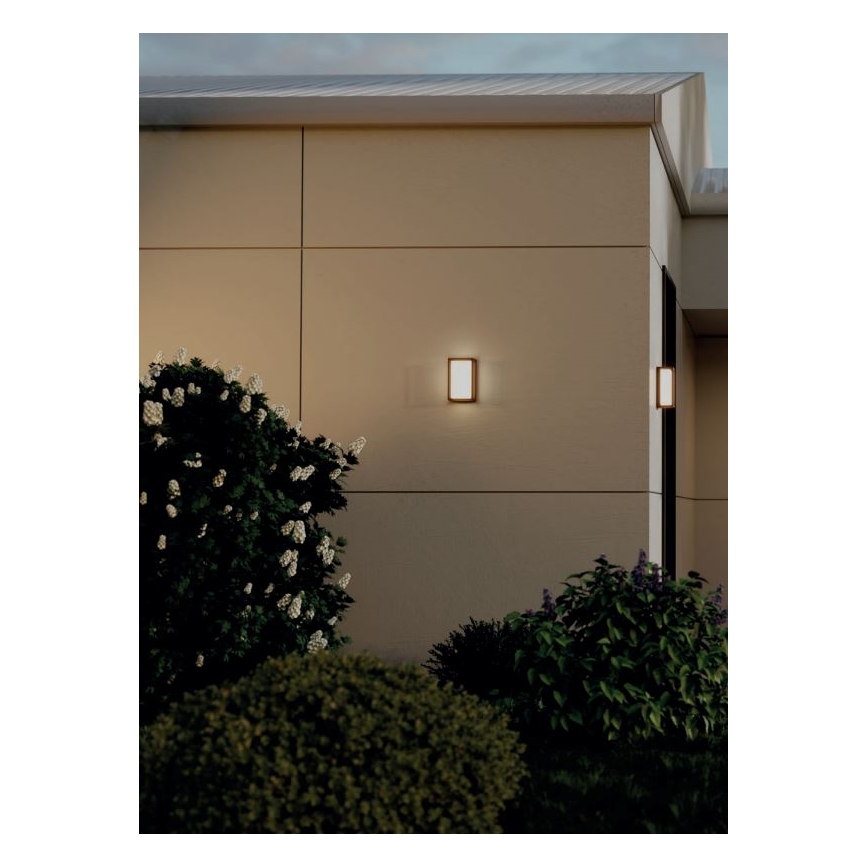 Redo 90534 - LED Vanjska zidna svjetiljka QUADRIS LED/12W/230V IP54 smeđa