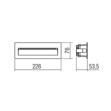 Redo 9092 - LED Vanjska stubišna svjetiljka IGOR LED/6W/230V 3000K IP54 antracit