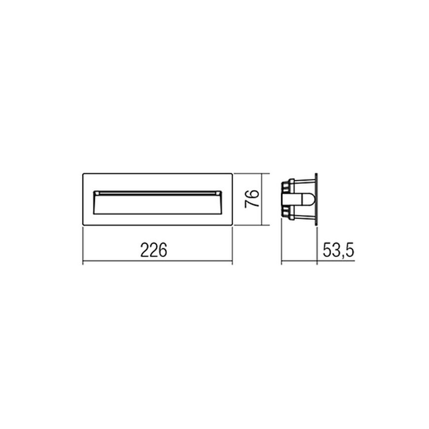 Redo 9092 - LED Vanjska stubišna svjetiljka IGOR LED/6W/230V 3000K IP54 antracit