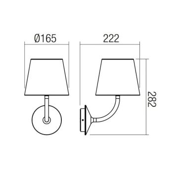 Redo 9124 - LED Vanjska zidna lampa GIORGIO LED/7W/230V IP65 bijela