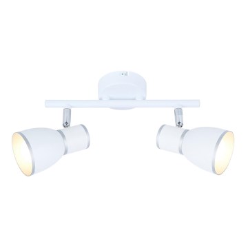 Reflektorska svjetiljka FIDO 2xE14/40W/230V bijela