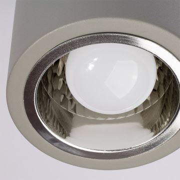 Reflektorska svjetiljka JUPITER 1xE27/20W/230V pr. 9,8 cm siva