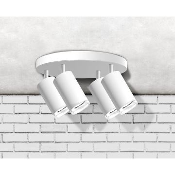 Reflektorska svjetiljka za kupaonicu TURYN 4xGU10/10W/230V IP44 bijela