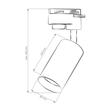 Reflektorska svjetiljka za tračni sustav MARIBEL 1xGU10/10W/230V bijela