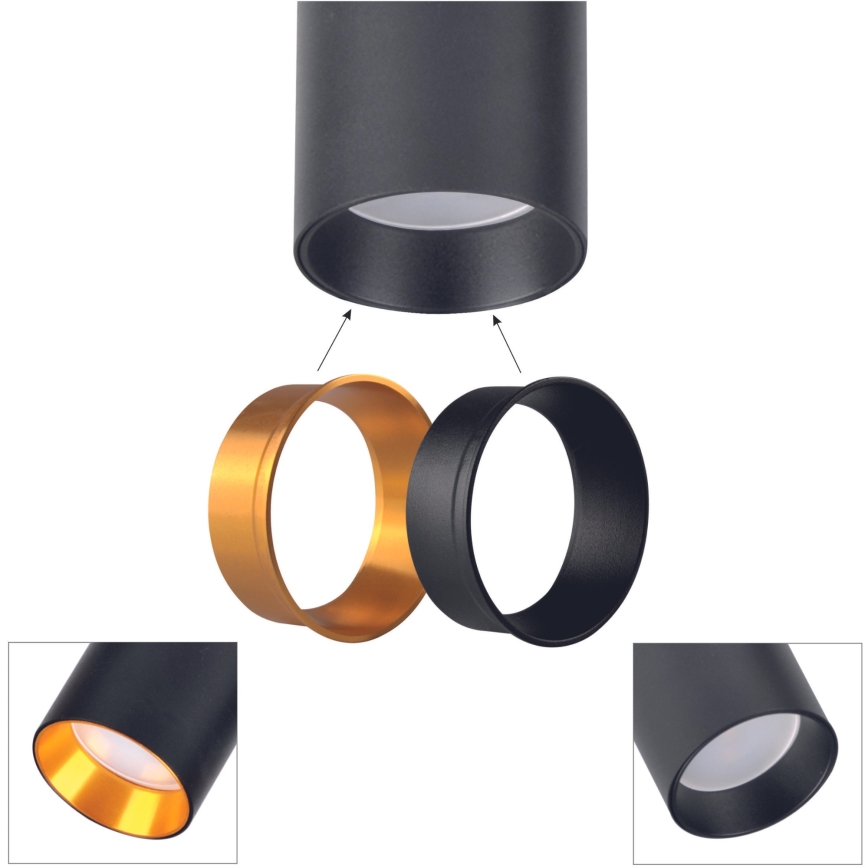 Reflektorska svjetiljka za tračni sustav MARIBEL 1xGU10/10W/230V crna