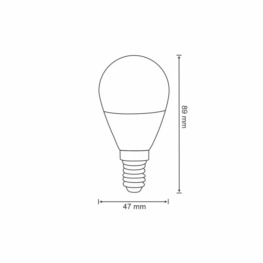 RGBW LED Prigušiva žarulja G45 E14/5,5W/230V 2700-6500K Wi-Fi Tuya