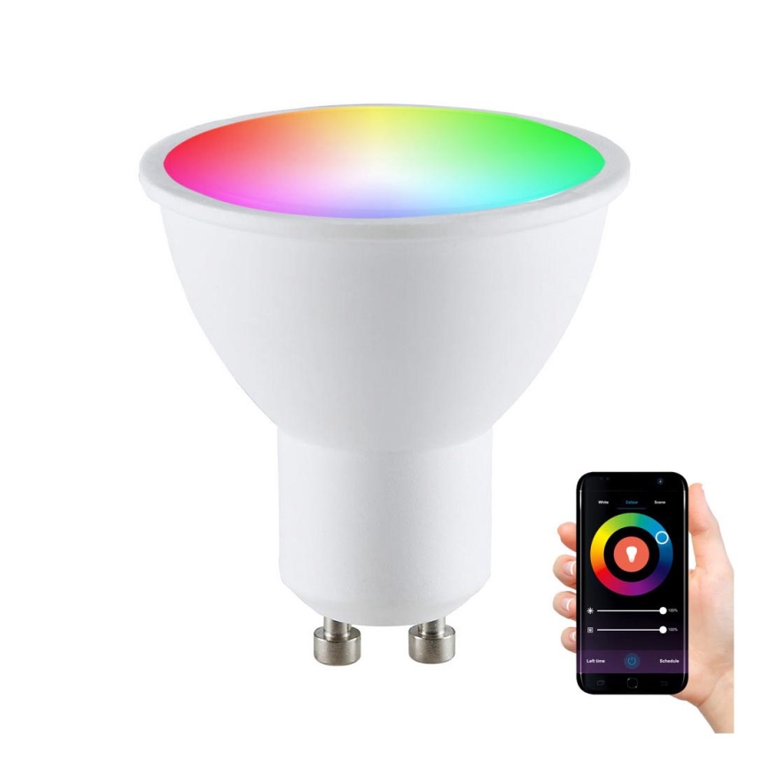 RGBW LED Prigušiva žarulja G45 GU10/5,5W/230V 2700-6500K Wi-Fi Tuya