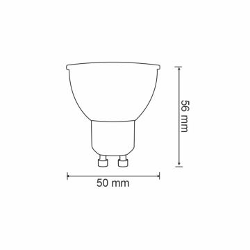 RGBW LED Prigušiva žarulja G45 GU10/5,5W/230V 2700-6500K Wi-Fi Tuya