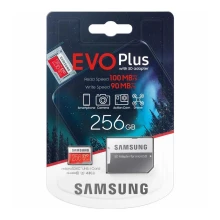Samsung - MicroSDXC 256GB EVO+ U3 100MB/s + SD adapter