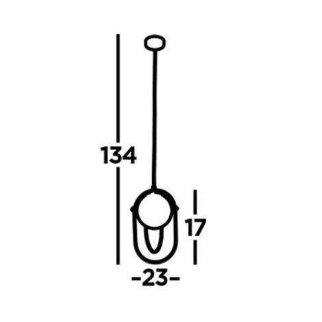 Searchlight - Luster na sajli AXIS 1xE27/60W/230V crna