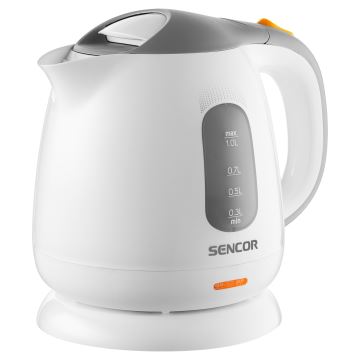 Sencor - Kuhalo za vodu 1 l 1100W/230V bijela/siva