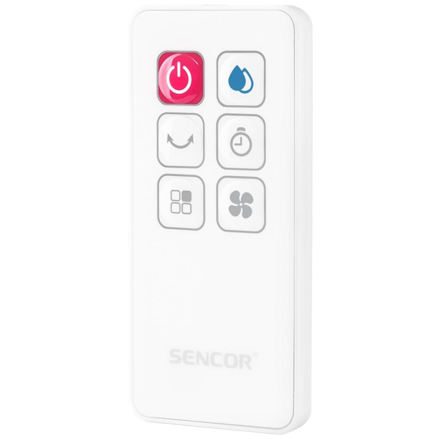 Sencor - Mobilni rashlađivač zraka s LED zaslonom 3u1 70W/230V bijela + daljinski upravljač