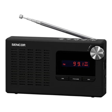 Sencor - Prijenosni PLL FM radio prijemnik 5W 800 mAh 3,7V USB i MicroSD