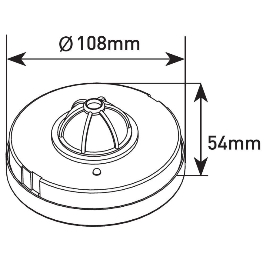 Senzor pokreta 360° 1200W/230V bijela