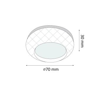 SET 2x LED Orijentacijska svjetiljka na dodir LED/4,5V/3xAAA