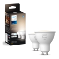 SET 2x LED Prigušiva žarulja Philips Hue WHITE GU10/4,2W/230V 2700K