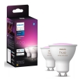 SET 2x LED RGBW Prigušiva žarulja Philips Hue White And Color Ambiance GU10/4,2W/230V 2000-6500K