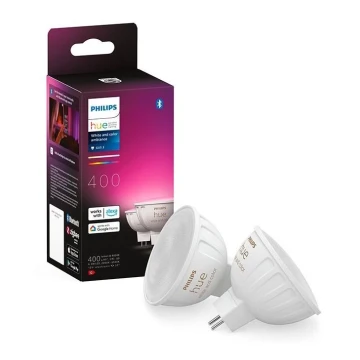 SET 2x LED RGBW Prigušiva žarulja Philips Hue White And Color Ambiance GU5,3/MR16/6,3W/12V 2000-6500K