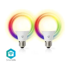 SET 2x LED RGBW Prigušiva žarulja SmartLife E27/9W/230V Wi-Fi 2700-6500K