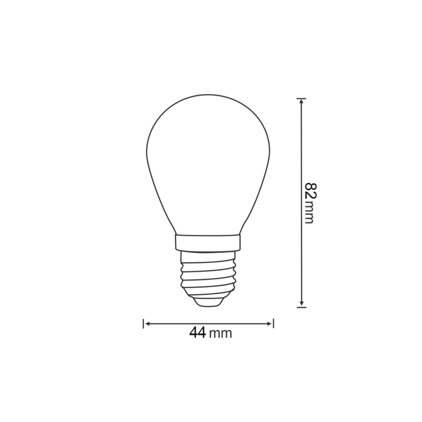 SET 2x LED Žarulja PARTY E27/0,3W/36V crvena