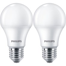 SET 2x LED Žarulja Philips A60 E27/10W/230V 4000K