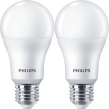 SET 2x LED Žarulja Philips A67 E27/13W/230V 4000K
