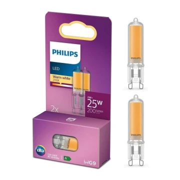 SET 2x LED Žarulja Philips G9/2W/230V 2700K