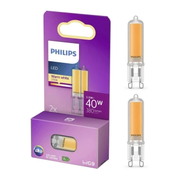 SET 2x LED Žarulja Philips G9/3,5W/230V 2700K