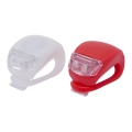 SET 2x Svjetiljka za bicikl LED/1xCR2032 IP44 crvena/bijela