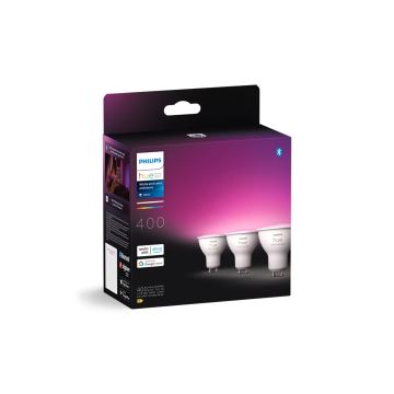 SET 3x LED RGBW Prigušiva žarulja Philips Hue WHITE AND COLOR AMBIANCE GU10/4,2W/230V 2000-6500K
