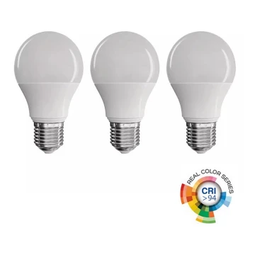 SET 3x LED Žarulja A60 E27/7,2W/230V 2700K CRI 94 Ra